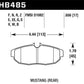 Hawk 05-07 Ford Mustang GT & V6 HP+ Street Rear Brake Pads