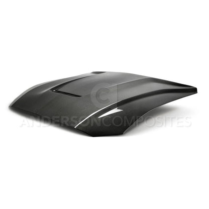 Anderson Composites 2018 Ford Mustang Type-GR Double Sided Carbon Fiber Hood - Graveyard Performance