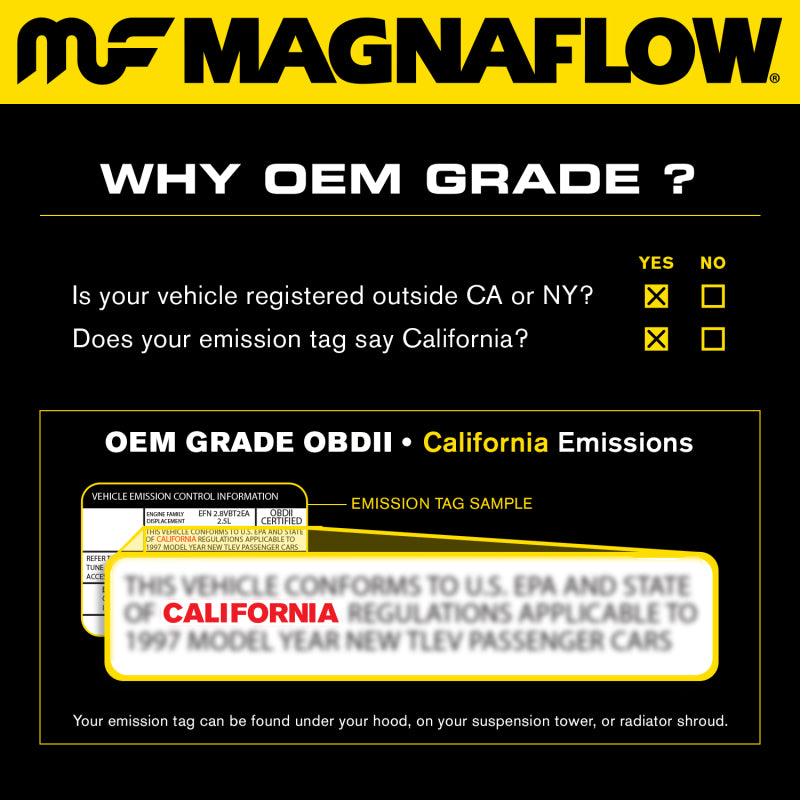MagnaFlow Left Side Converter Direct Fit 15-17 Chrysler 300 3.6L