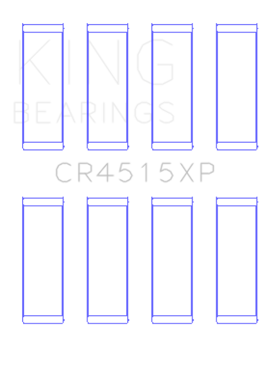 King Ford/Mazda 2.0L Duratec Tri-Metal Copper-Lead Nickel Performance Rod Bearing Set - Size STD