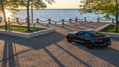 Corsa 2015-2017 Ford Mustang GT 5.0 3in Axle Back Exhaust Black Quad Tips (Sport) - Graveyard Performance