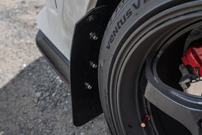 Rally Armor 17-22 Honda Civic Type R Red UR Mud Flap w/Black Logo - Graveyard Performance