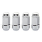 McGard Hex Lug Nut (Cone Seat Bulge Style) M14X1.5 / 13/16 Hex / 1.945in. Length (4-Pack) - Chrome
