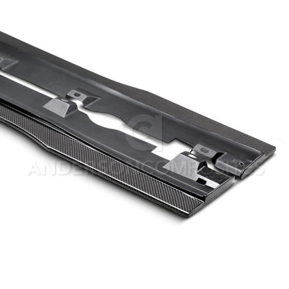 Anderson Composites 16-17 Ford Focus RS Type-AR Rocker Panel Splitter - Graveyard Performance