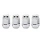 McGard Hex Lug Nut (Cone Seat Bulge Style) M12X1.25 / 3/4 Hex / 1.45in. Length (4-Pack) - Chrome