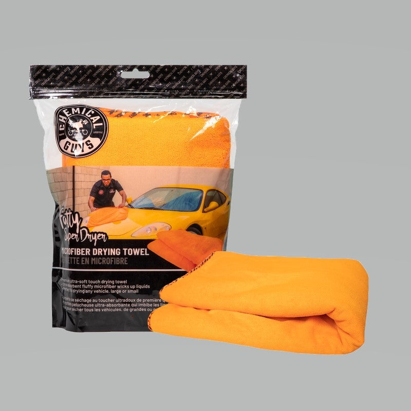 Chemical Guys Fatty Super Dryer Microfiber Drying Towel - 25in x 34in - Orange