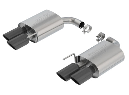 Borla 18-19 Ford Mustang GT 5.0L 2.5in S-Type Exhaust w/o Valves (Rear Section Only) - Black Chrome - Graveyard Performance