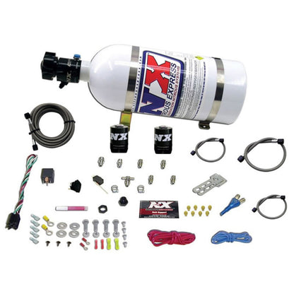 Nitrous Express All Sport Compact EFI Single Nozzle Nitrous Kit (35-50-75HP) w/10lb Bottle - Graveyard Performance