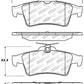StopTech Performance 07-09 Mazdaspeed3 / 06-07 Mazdaspeed6 / 06-07 Mazda3 Rear Brake Pads