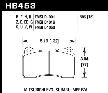 Hawk 03-06 Evo / 09-10 Evo X / 04-09 STi / 09-10 Genesis Coupe (Track Only) / 2010 Camaro SS / 08-09 - Graveyard Performance