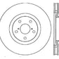 StopTech 5/93-98 Toyota Supra Turbo Right Front Slotted & Drilled Rotor