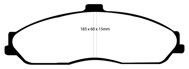 EBC 03-04 Cadillac XLR 4.6 Redstuff Front Brake Pads - Graveyard Performance
