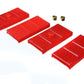 Energy Suspension 67-69 Camaro / 62-74 Nova/Chevy II / 67-69 Firebird Red Mono-Leaf Spring Isolators
