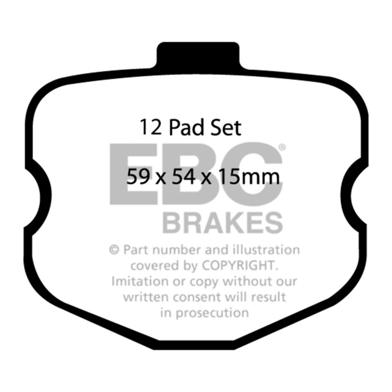 EBC 06-08 Chevrolet Corvette (C6) 7.0 (Z06) Bluestuff Front Brake Pads - Graveyard Performance