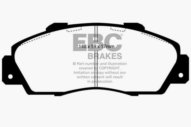 EBC 97 Acura CL 3.0 Redstuff Front Brake Pads - Graveyard Performance