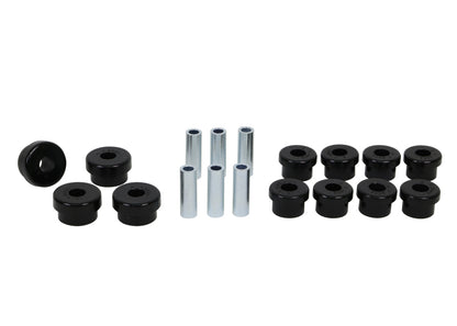 Whiteline Plus 88-00 Honda Civic / 88-9/95 CRX Rear Control Arm - Lower Inner & Outer Bushing Kit - Graveyard Performance