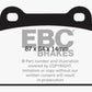 EBC 08-16 Mitsubishi Lancer Evo 10 2.0 Turbo (1 piece rotor) Bluestuff Rear Brake Pads