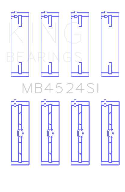 King Bearings Nissan VR38DETT VQ35HR VQ37HR Performance Crankshaft Main Bearings - Size +0.25mm - Graveyard Performance