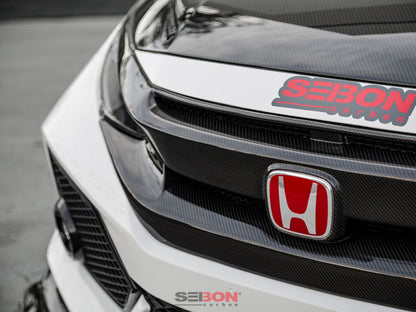 Seibon 16-18 Honda Civic OEM-Style Carbon Fiber Front Grill - Graveyard Performance