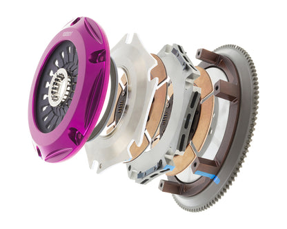 Exedy 2008-2015 Mitsubishi Lancer Evolution GSR L4 Hyper Twin Cerametallic Clutch Sprung Disc - Graveyard Performance