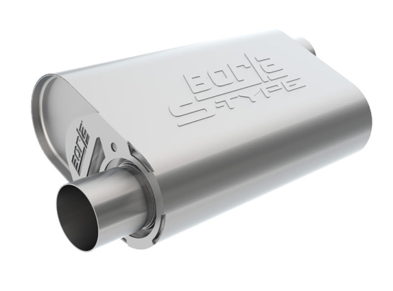 Borla CrateMuffler LS3 S-Type 2.50in Offset/Offset 14inx4.35inx9in Oval Muffler - Graveyard Performance