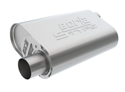 Borla CrateMuffler LS3 S-Type 2.50in Offset/Offset 14inx4.35inx9in Oval Muffler - Graveyard Performance