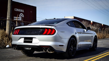 Corsa 2018-2023 Ford Mustang GT Fastback 5.0L 3in Cat-Back System Dual Rear Exit w/ 4in Black Tips - Graveyard Performance