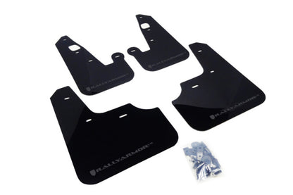 Rally Armor 07-17 Mitsubishi Lancer Black UR Mud Flap w/ Grey Logo - Graveyard Performance