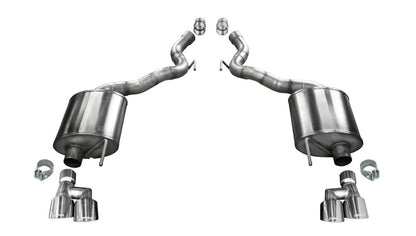 Corsa 2018-2023 Ford Mustang GT Convertible Sport Axle-Back Exhaust w/ 4in Tips - Graveyard Performance