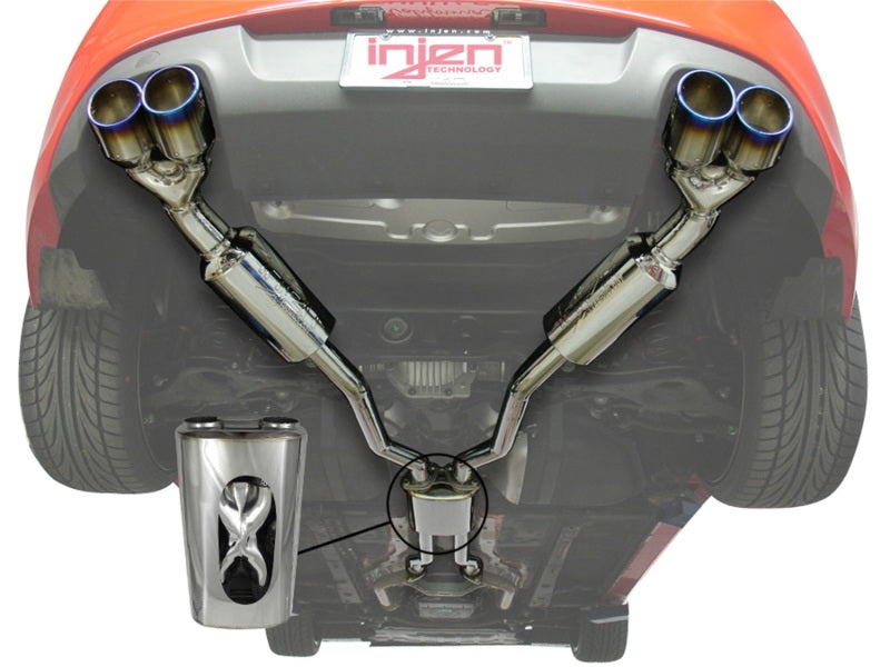 Injen 10-15 Hyundai Genesis Coupe 3.8L V6 SS CB Exhaust w/ Quad Titanium Tips - Graveyard Performance