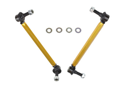 Whiteline 05+ Mustang Coupe 8cyl (Inc Shelby GT/ GT500) Front Swaybar Link Kit H/Duty Adj Steel Ball - Graveyard Performance