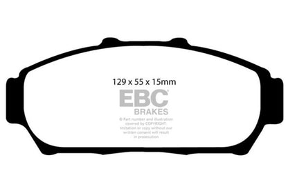 EBC 94-01 Acura Integra 1.8 Redstuff Front Brake Pads - Graveyard Performance