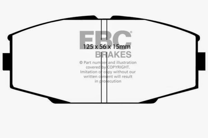 EBC 86-92 Toyota Supra 2.8 Redstuff Front Brake Pads - Graveyard Performance