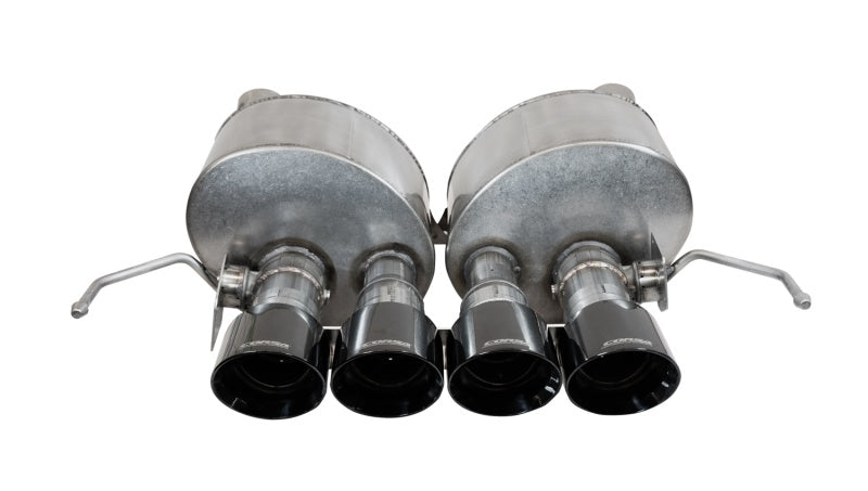 Corsa 2014-2019 Chevrolet Corvette C7 6.2L 2.75in Xtreme Valve-Back w/ Dual NPP & Quad Black Tips - Graveyard Performance