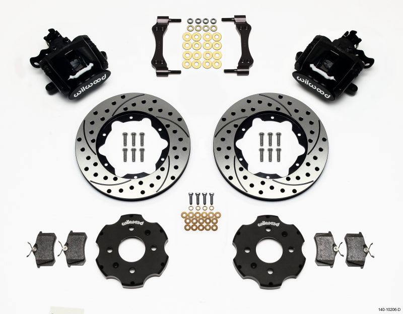 Wilwood Combination Parking Brake Rear Kit 11.00in Drilled Civic / Integra Disc 2.39 Hub Offset - Graveyard Performance