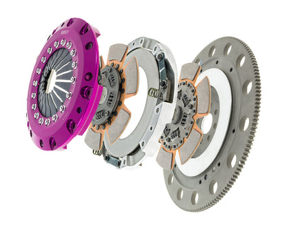 Exedy 11-16 Ford Mustang GT 5.0L Hyper Twin Cerametallic Clutch Sprung Center Disc Push Type Cover - Graveyard Performance