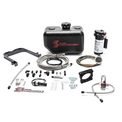 Snow Performance 15-17 Mustang EcB Stg 2 Boost Cooler Water Injection Kit (SS Braid Line & 4AN) - Graveyard Performance