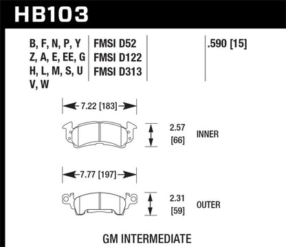 Hawk HP+ Street Brake Pads - Graveyard Performance