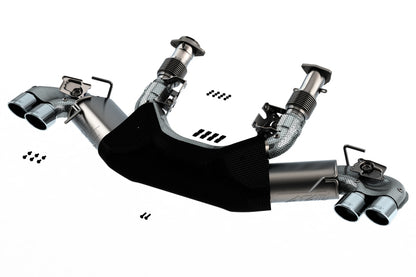Borla 2020 Chevrolet Corvette C8 6.2L ATAK 3in Exhaust System Dual Round A/C Tips 4inx 4.75in - Graveyard Performance