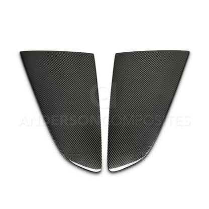 Anderson Composites 2015-2017 Ford Mustang Type -F Style Window Louvers - Flat - Graveyard Performance