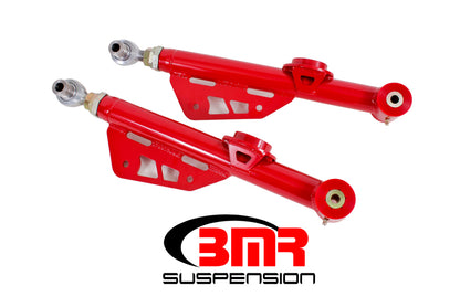 BMR 99-04 Mustang On-Car Adj. Lower Control Arms / Rod End Combo (Polyurethane) - Red - Graveyard Performance
