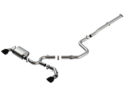 Borla 19-20 Hyundai Veloster N 2.0L I4 MT FWD 2DR 3in ATAK CatBack Exhaust w/ Black Chrome Tips - Graveyard Performance