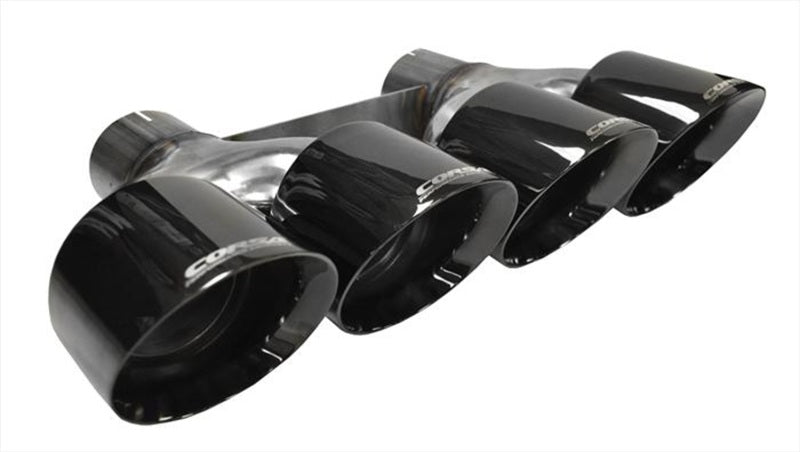 Corsa 2014-2020 Chevrolet Corvette 6.2L V8 Quad 45in Polished Black Pro-Series Tip Kit - Graveyard Performance