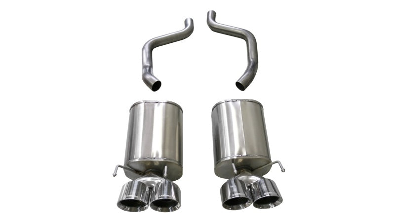 Corsa 2005-2007 Chevrolet Corvette (C6) 6.0L/6.2L Polished Xtreme Axle-Back Exhaust w/4.5in Tips - Graveyard Performance