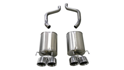 Corsa 2005-2007 Chevrolet Corvette (C6) 6.0L/6.2L Polished Xtreme Axle-Back Exhaust w/4.5in Tips - Graveyard Performance