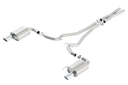 Borla Atak S Cat-Back 15-17 Ford Mustang GT 5.0L V8 MT/AT 2.5in pipe 4in tip - Graveyard Performance