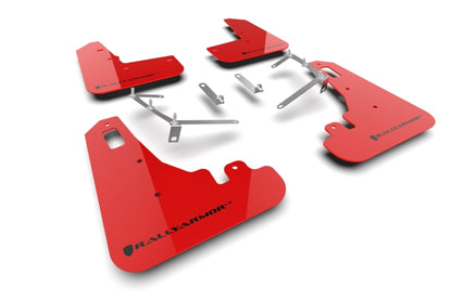 Rally Armor 22-25 Subaru BRZ / Toyota GR86 Red UR Mud Flap w/Black Logo