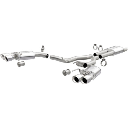 MagnaFlow SYS Cat-Back 2018 Ford Mustang GT 5.0L Street Dual Exit Polished 4in Tips - Graveyard Performance