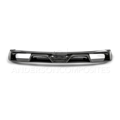 Anderson Composites 15-16 Ford Mustang R-Style Carbon Fiber Rear Valance (for Quad Tip Exhaust) - Graveyard Performance
