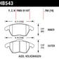 Hawk Audi A3 Quattro / VW EOS / Golf / Jetta / Passat / Rabbit Performance Ceramic Front Brake Pads